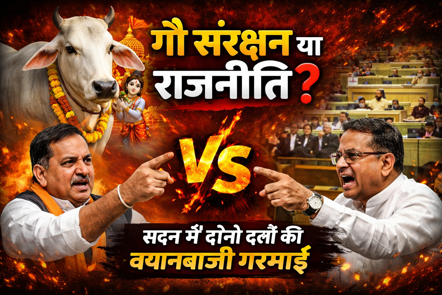 देशी गाय को ‘राज्य माता’ का दर्जा देने की मांग, प्रश्नकाल में गूंजा गौ संरक्षण का मुद्दा